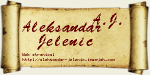 Aleksandar Jelenić vizit kartica